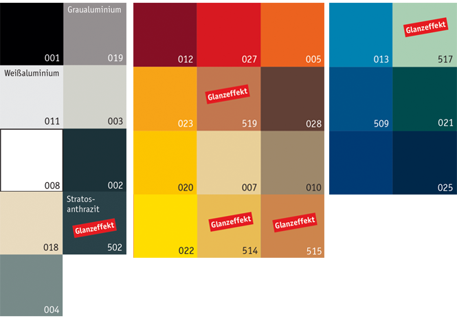 Kunststoff Flachhandlauf F408 - verfügbare Farben